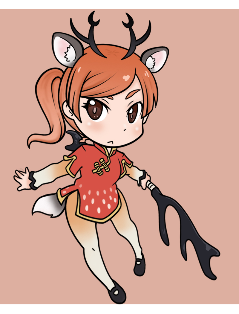 formosan sika deer (original and 1 more) drawn by mikesi_quan