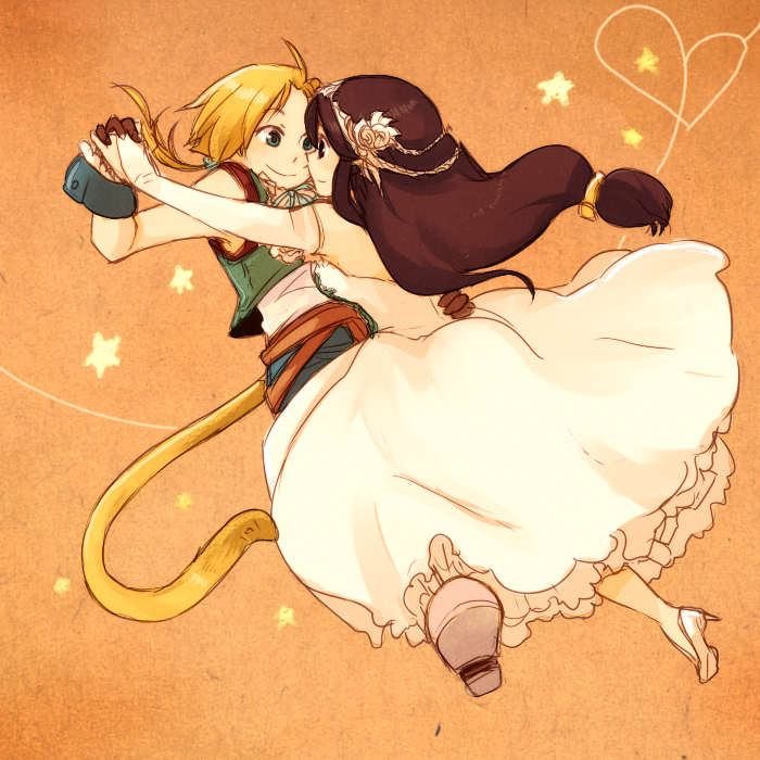 zidane tribal and garnet til alexandros xvii (final fantasy and 1 more) drawn by ryohakkai