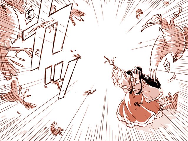 houraisan kaguya (touhou and 1 more) drawn by mitsumoto_jouji