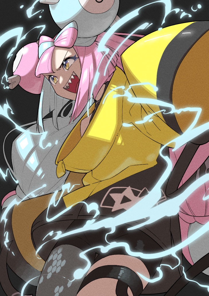 iono (pokemon and 1 more) drawn by mon!_(monmonlezard)