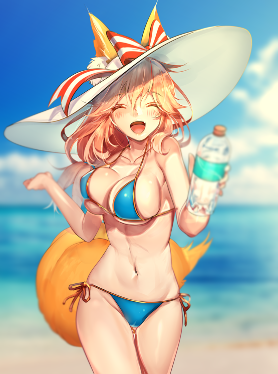 tamamo and tamamo no mae (fate and 1 more) drawn by mogullaz