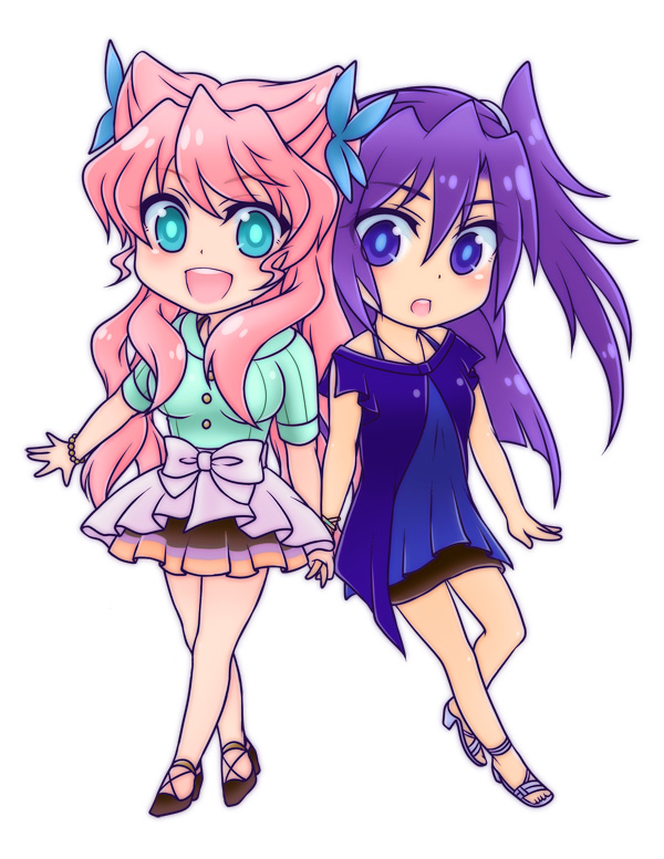 kazanari tsubasa and maria cadenzavna eve (senki zesshou symphogear) drawn by gachimatsu