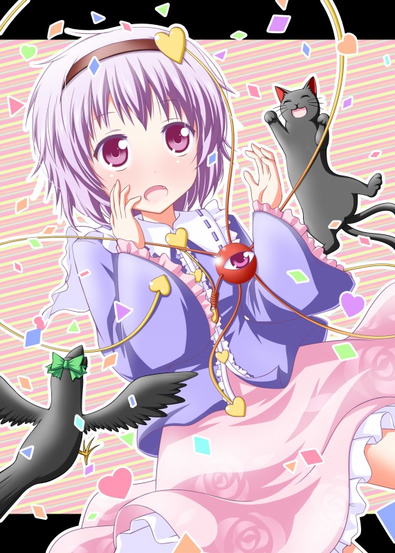 komeiji satori, kaenbyou rin, and reiuji utsuho (touhou) drawn by kiriharayu