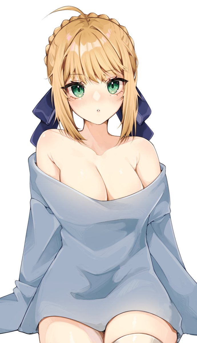 artoria pendragon and saber (fate and 1 more) drawn by yuzureei