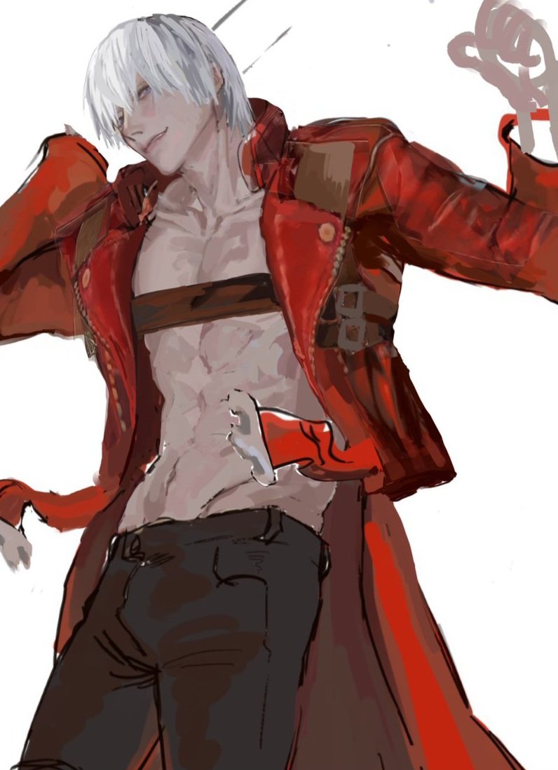 dante (devil may cry and 1 more) drawn by chaloobie