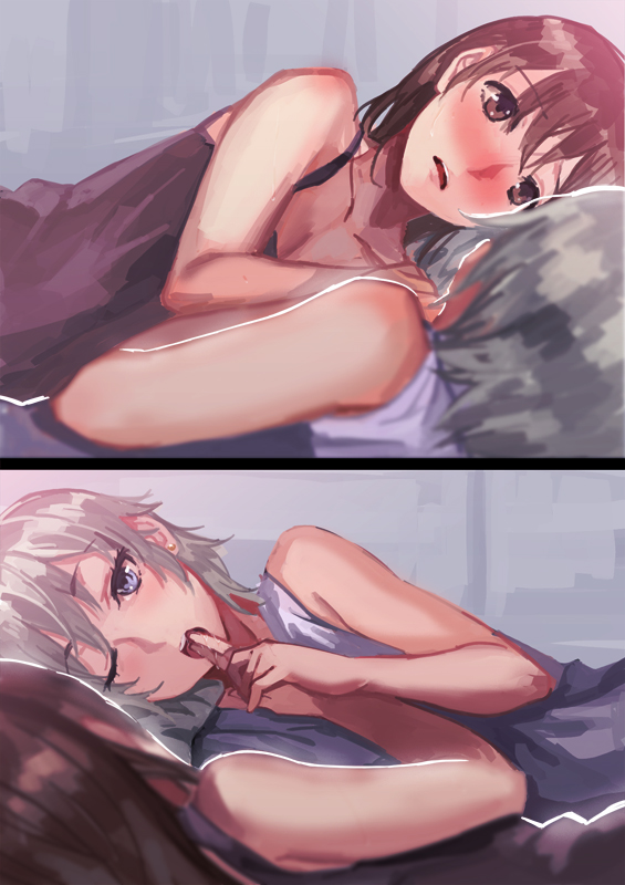 nitta minami and anastasia (idolmaster and 1 more) drawn by deras