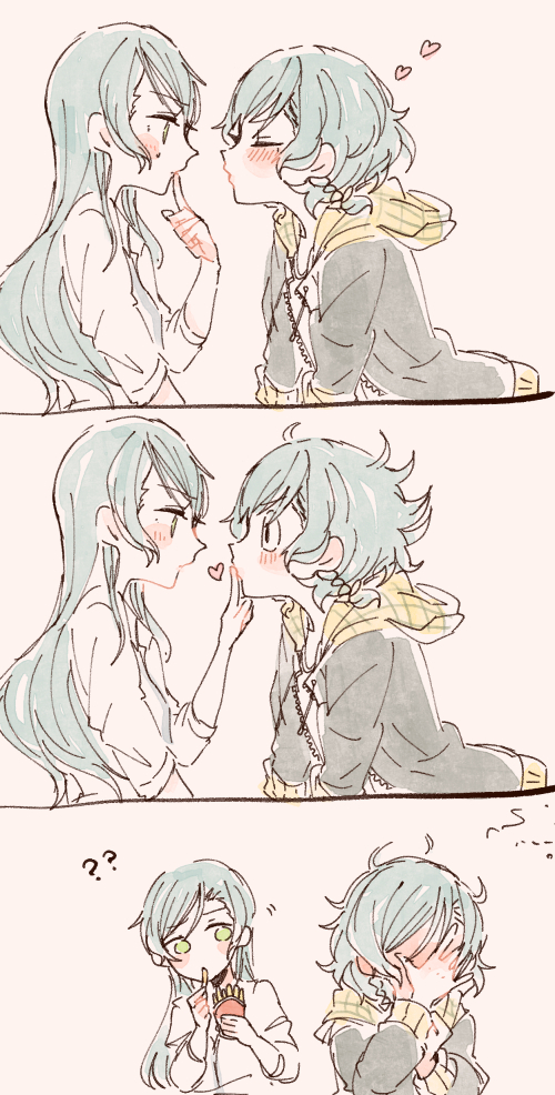 hikawa sayo and hikawa hina (bang dream!) drawn by itomugi-kun