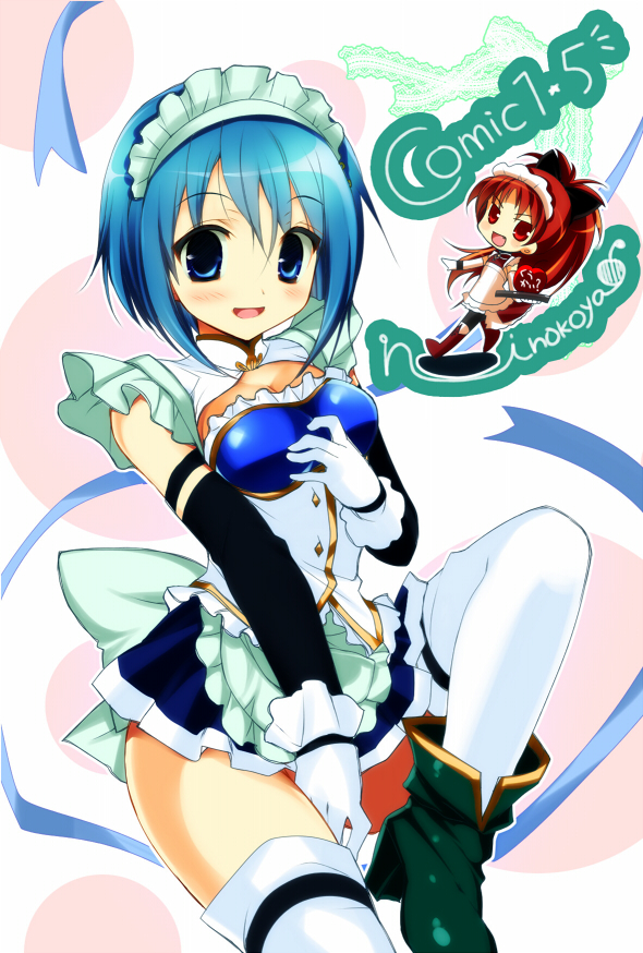 miki sayaka and sakura kyoko (mahou shoujo madoka magica) drawn by ninoko