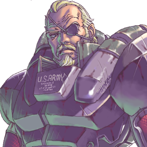 solidus snake (metal gear and 1 more) drawn by honzawa_yuuichirou