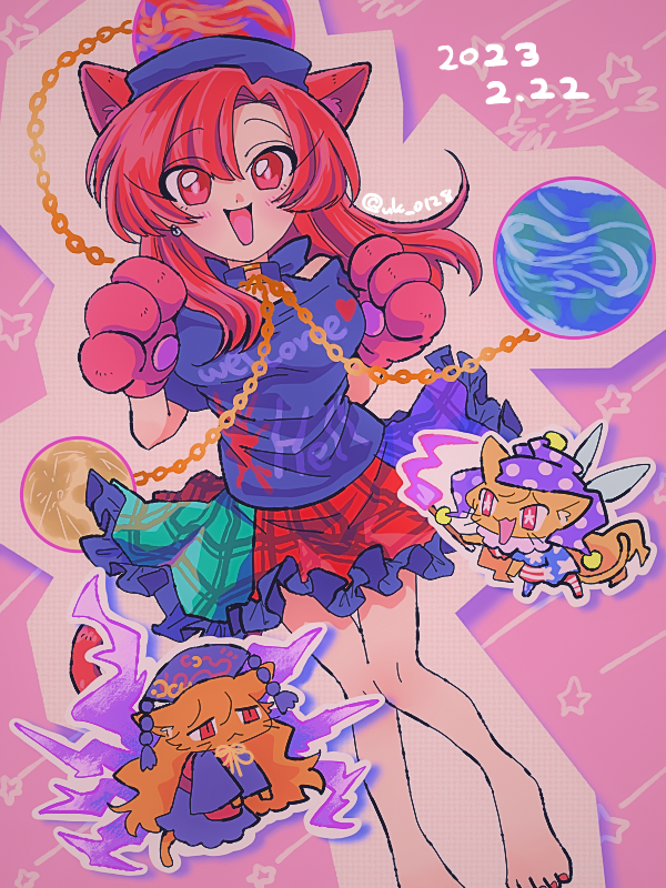 clownpiece, junko, and hecatia lapislazuli (touhou) drawn by raya_(uk_0128)