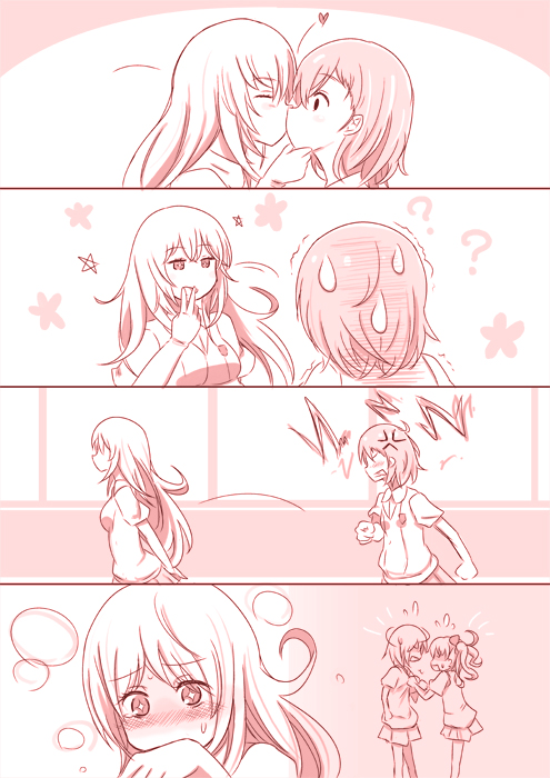 misaka mikoto, shirai kuroko, and shokuhou misaki (toaru majutsu no index) drawn by sakasana_(kaisen_teikoku)