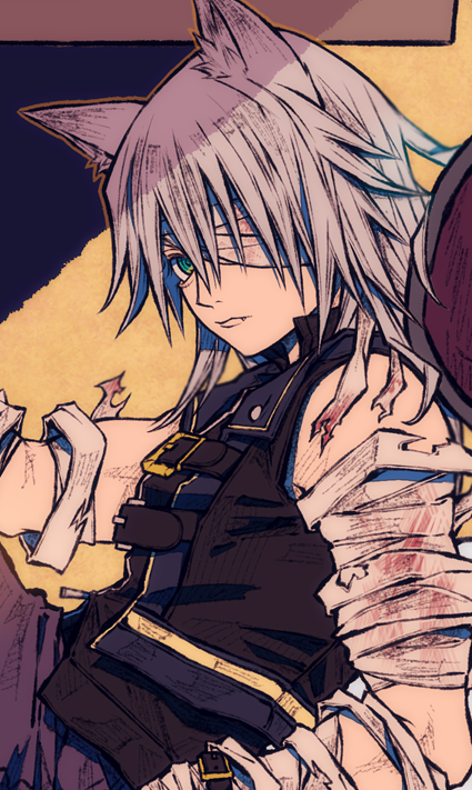 riku (kingdom hearts and 1 more) drawn by mim_(mimya0600)