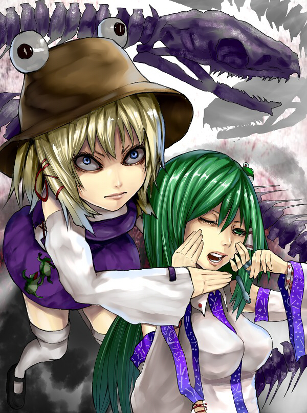 kochiya sanae and moriya suwako (touhou) drawn by yukinojou_yakan