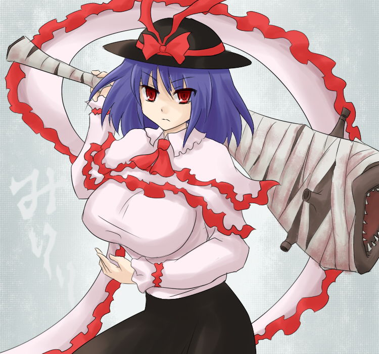 nagae iku and khezu (touhou and 1 more) drawn by oro_(zetsubou_girl)