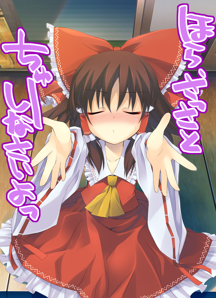 hakurei reimu (touhou) drawn by tororo_(toriaezu)