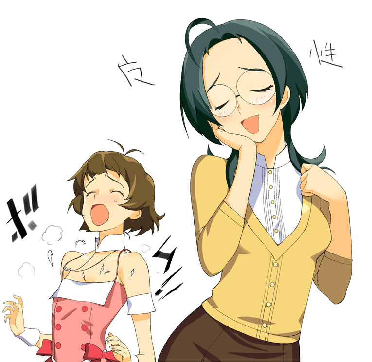 akizuki ryo and okamoto manami (idolmaster and 1 more) drawn by a1_(initial-g)