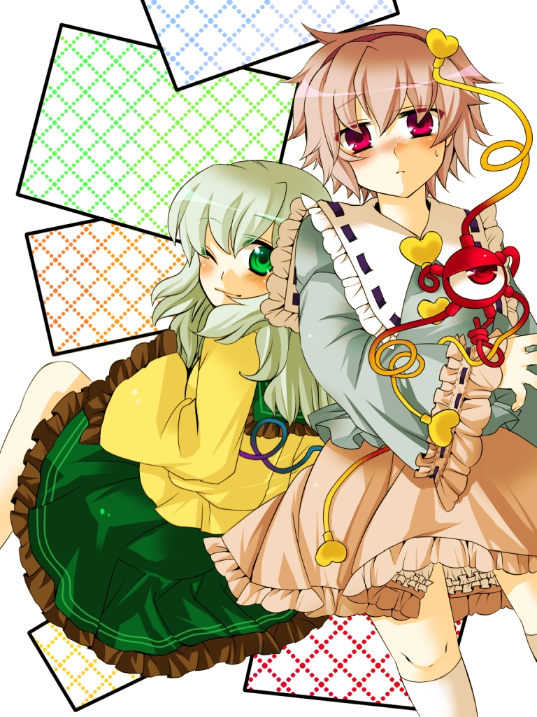 komeiji koishi and komeiji satori (touhou) drawn by n-mix