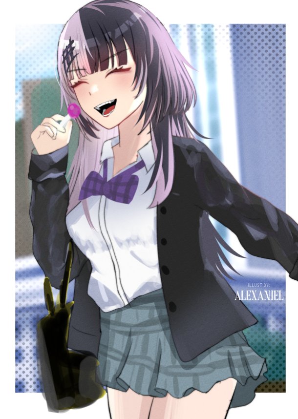 shiori novella (hololive and 1 more) drawn by alexaniel