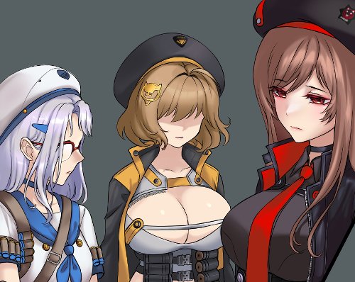 anis, rapi, and neon (goddess of victory: nikke) drawn by hoshiberuu