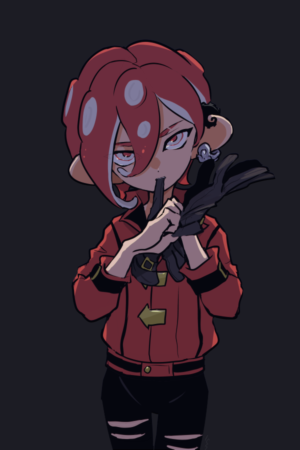 octoling player character and octoling boy (splatoon) drawn by imaikuy0