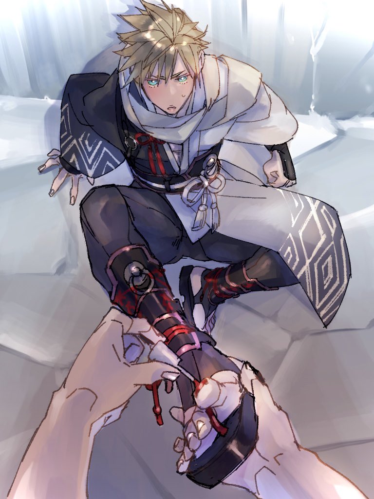 cloud strife (final fantasy and 2 more) drawn by ryouto