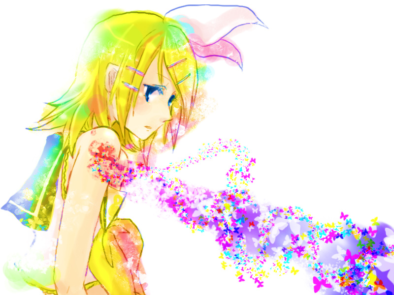 kagamine rin (vocaloid and 1 more) drawn by shinigami_a