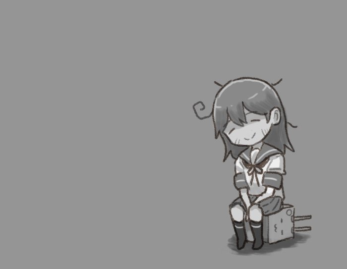 ushio (kantai collection and 1 more) drawn by saiguchi_otoufu