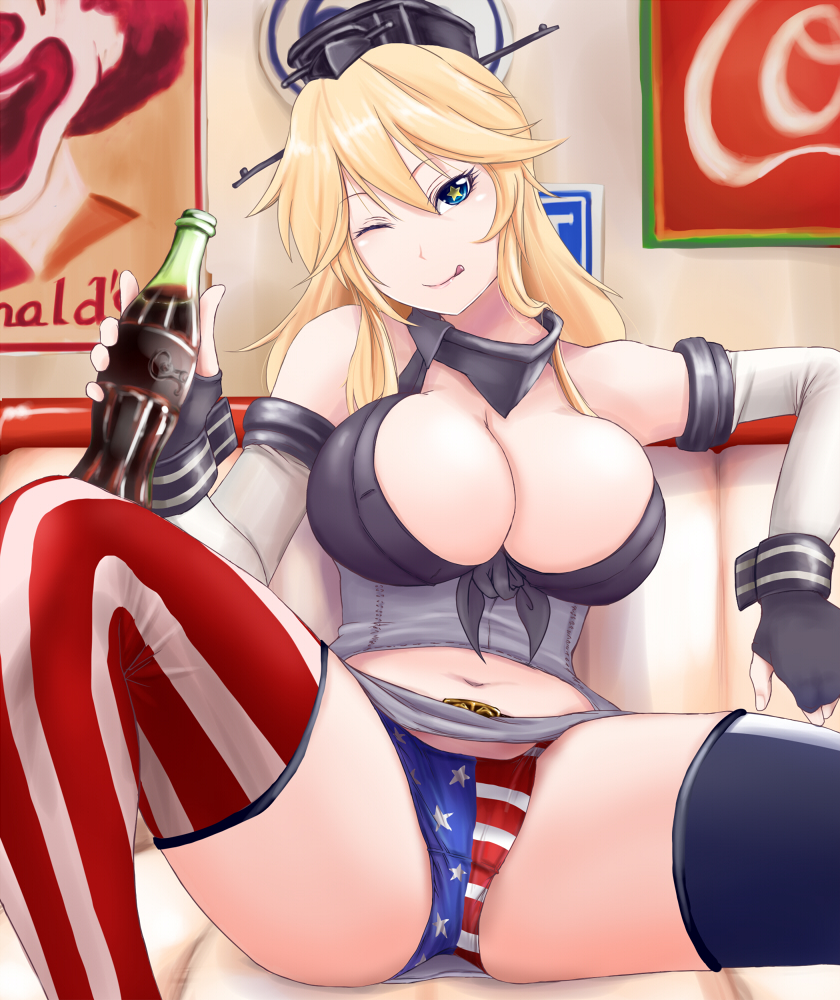 iowa and ronald mcdonald (kantai collection and 2 more) drawn by yuutai