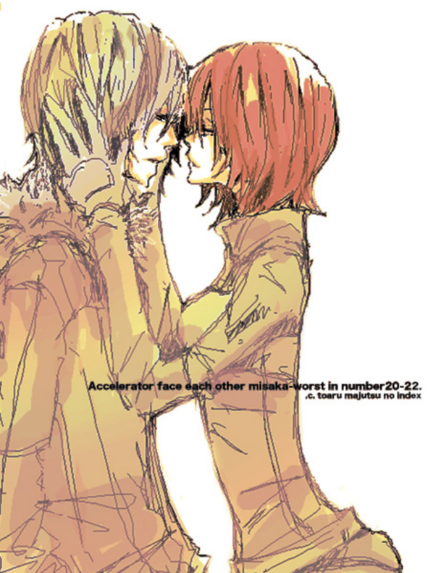 accelerator and misaka worst (toaru majutsu no index and 1 more) drawn by tokimoon