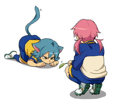 kirino ranmaru and kariya masaki (inazuma eleven and 1 more) drawn by riho