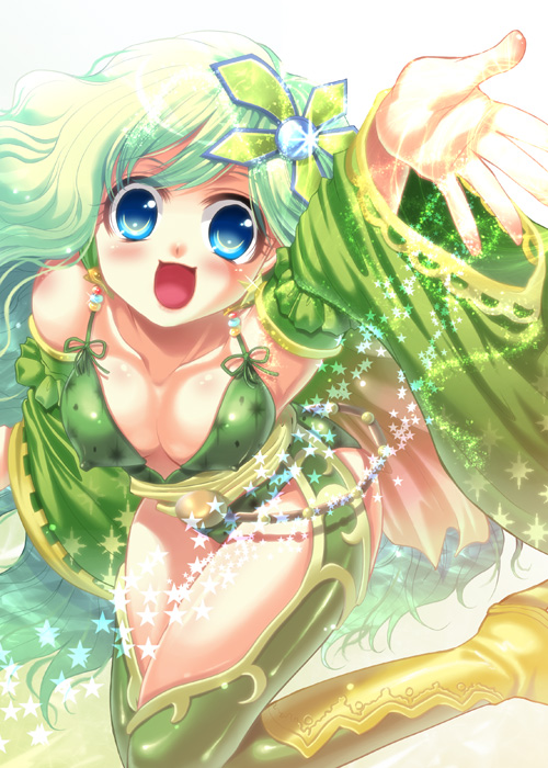 rydia (final fantasy and 1 more) drawn by shuuko