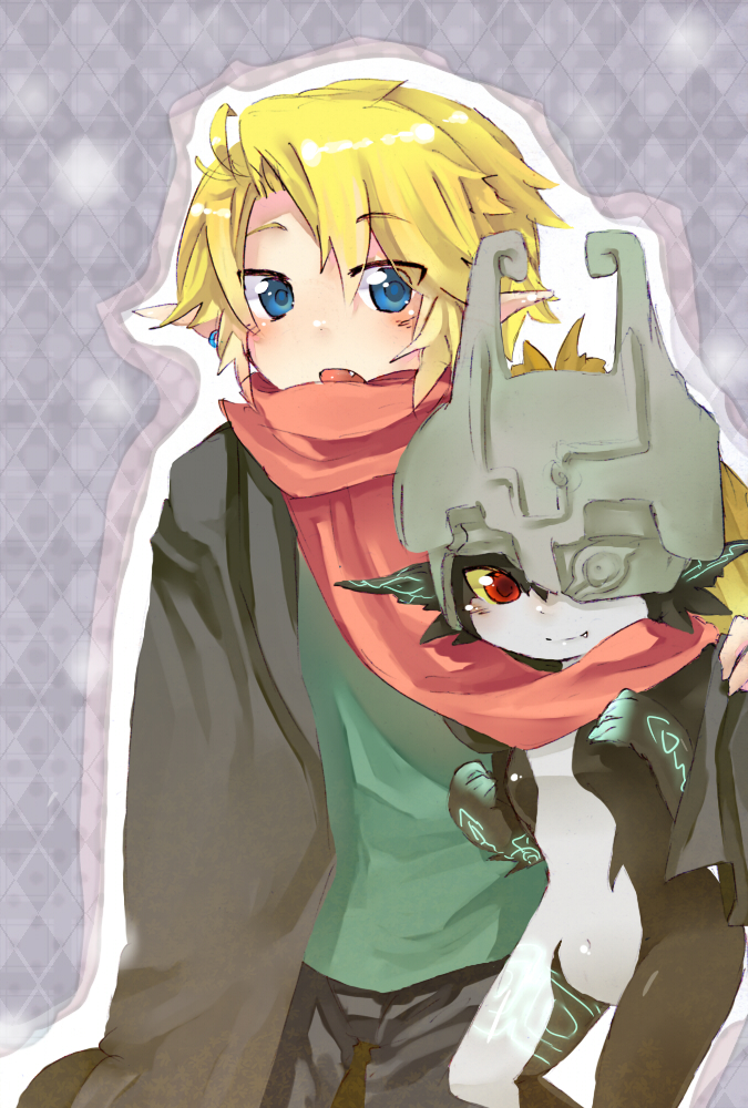 link and midna (the legend of zelda and 1 more) drawn by ukata