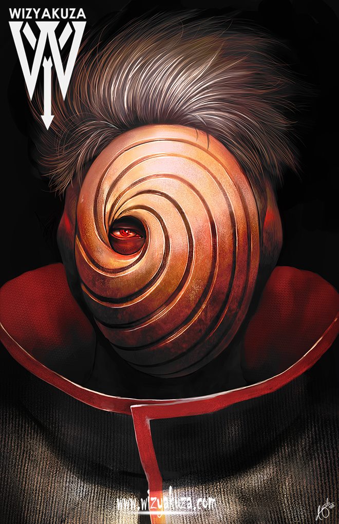 uchiha obito and tobi (naruto and 1 more) drawn by wizyakuza