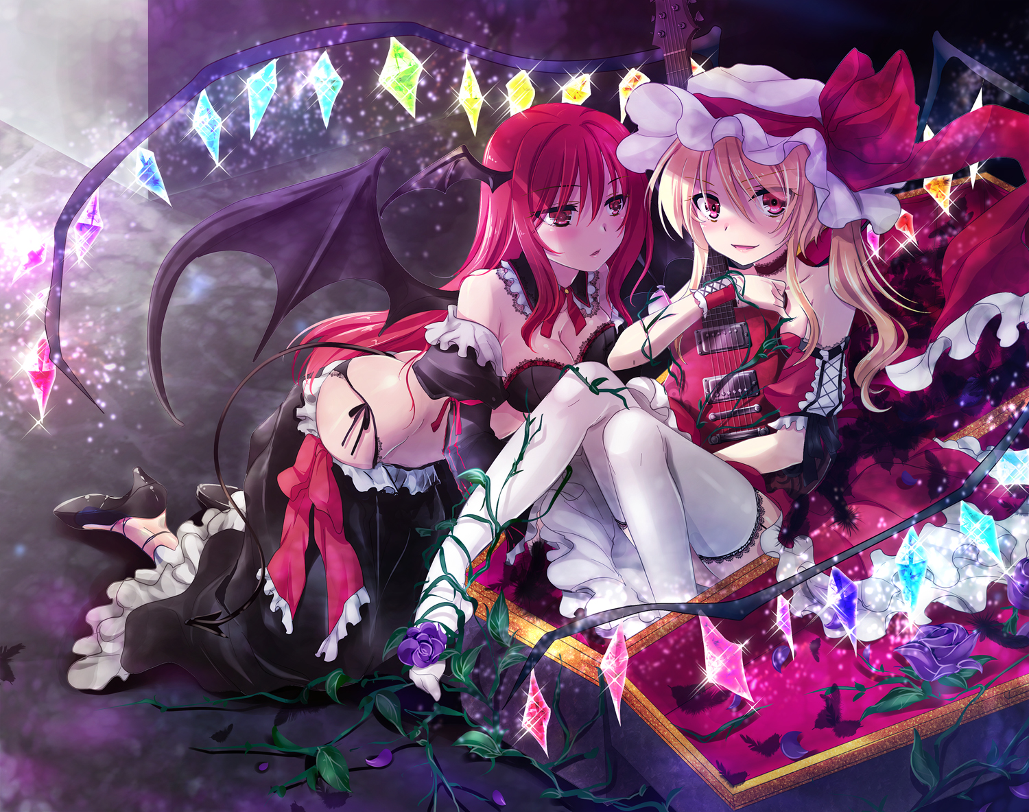Flandre Scarlet And Koakuma Touhou Drawn By Mikami Mika Danbooru Flandre Scarlet And Koakuma Touhou Drawn By Mikami Mika Danbooru