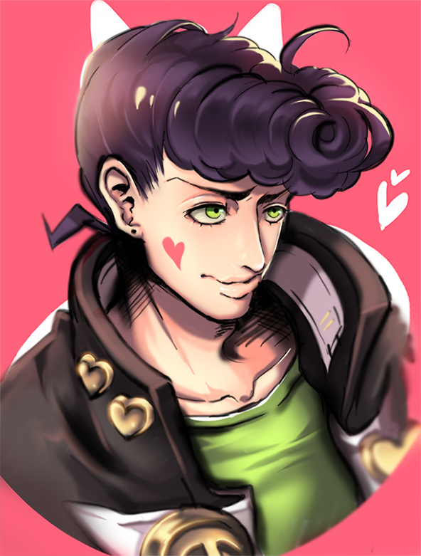 higashikata josuke (jojo no kimyou na bouken and 1 more) drawn by cheong_ha