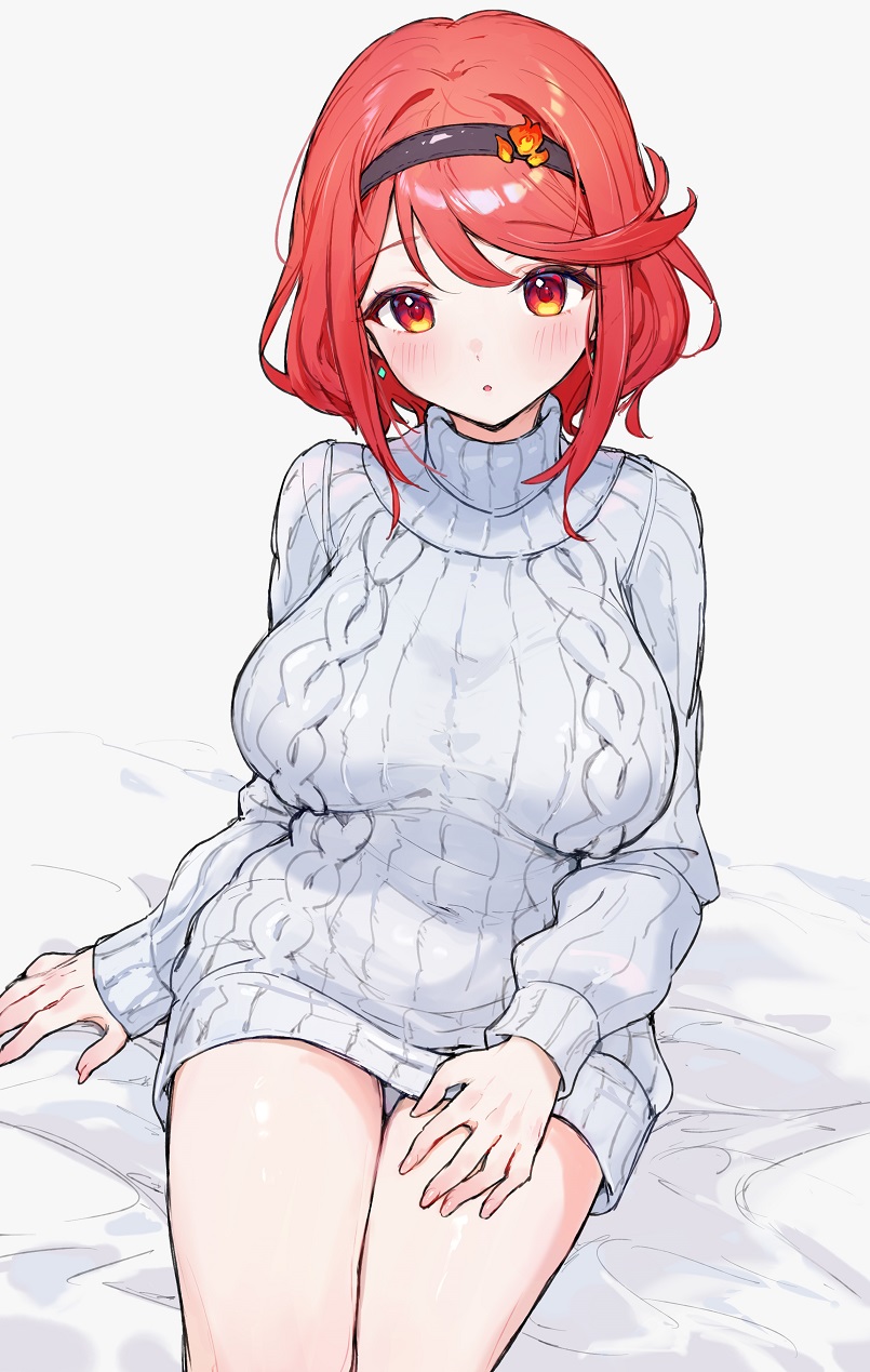 pyra (xenoblade chronicles and 1 more) drawn by yomizu_(rdad3278)