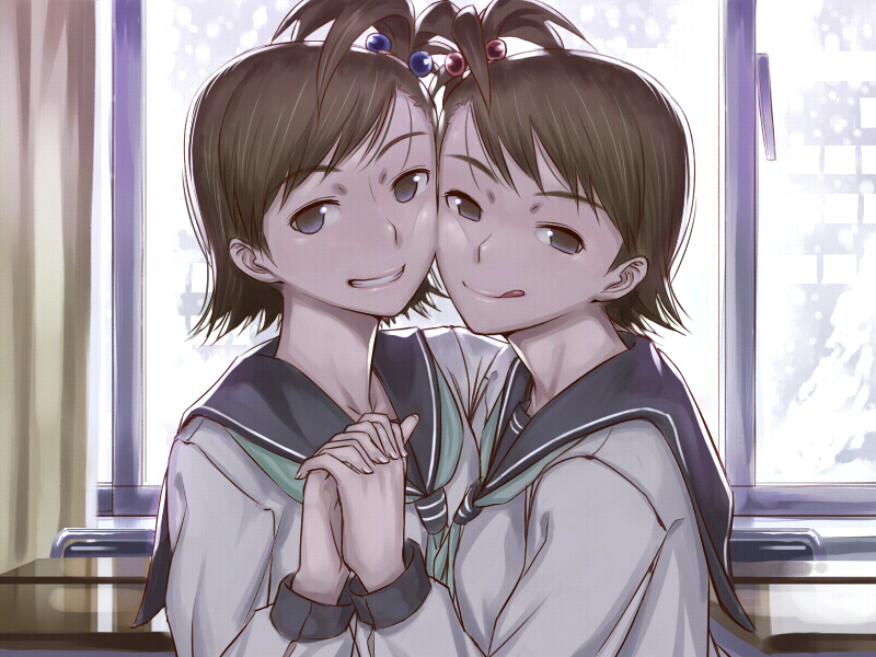 futami mami and futami ami (idolmaster and 1 more) drawn by inu_(aerodog)