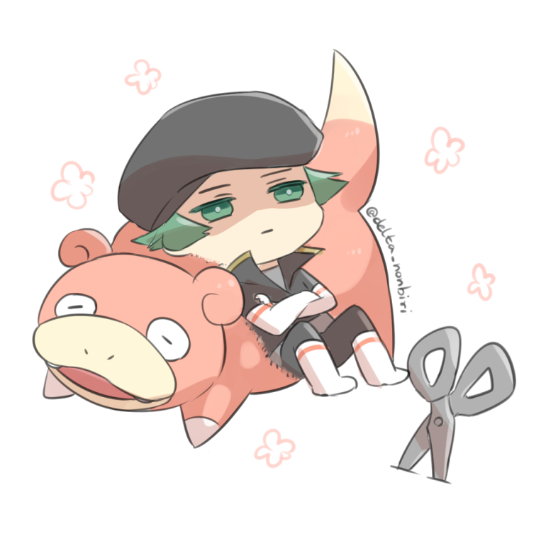slowpoke and proton (pokemon and 1 more) drawn by delta_nonbiri