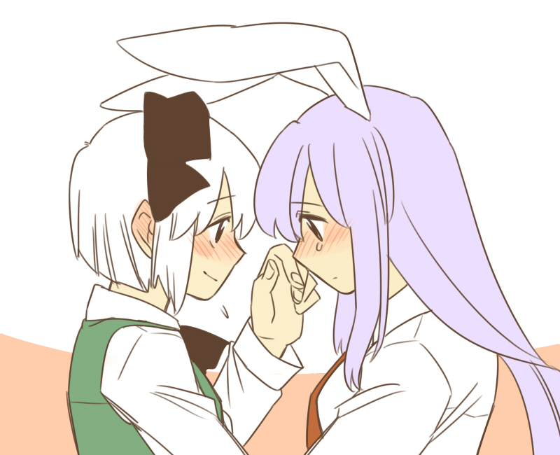 konpaku youmu and reisen udongein inaba (touhou) drawn by koyama_shigeru