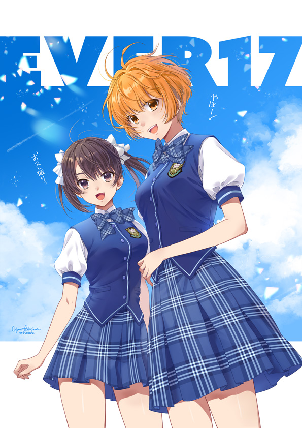 matsunaga sara and tanaka yubiseiakikana (ever 17) drawn by takigawa_yuu