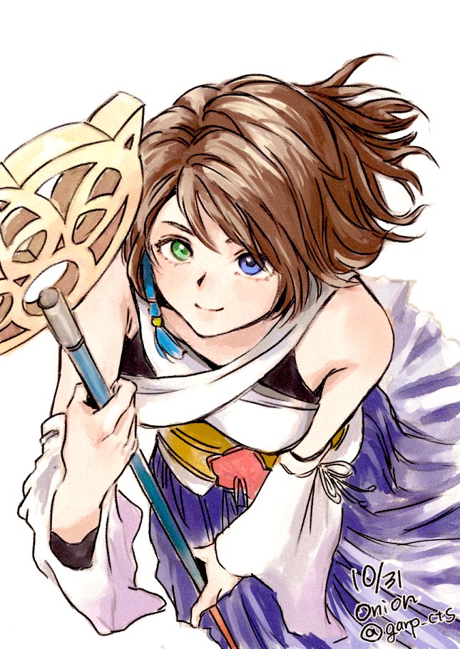 yuna (final fantasy and 1 more) drawn by pulupulupoodle