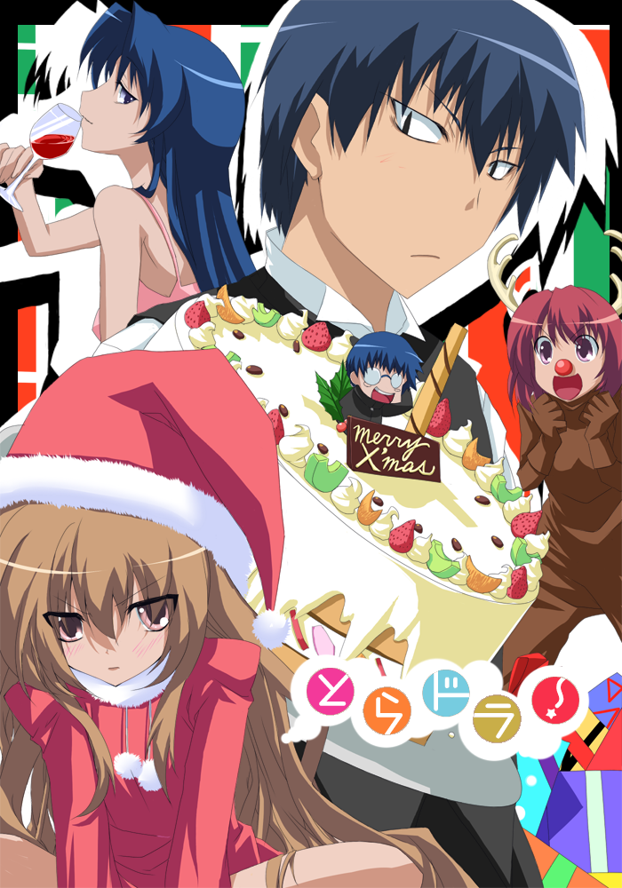 aisaka taiga, kawashima ami, takasu ryuuji, kushieda minori, and kitamura yuusaku (toradora!) drawn by kyougoku_touya