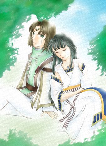 viki and luc (gensou suikoden and 2 more)