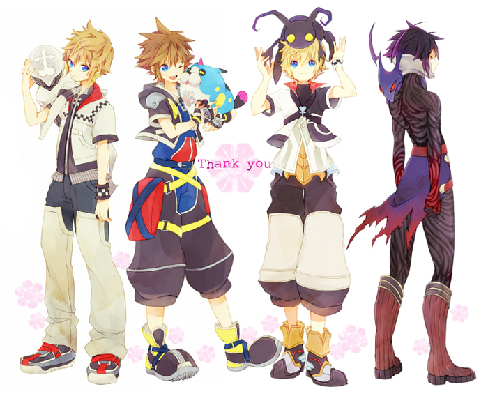 sora, roxas, ventus, vanitas, shadow, and 3 more (kingdom hearts and 3 more) drawn by mayahe