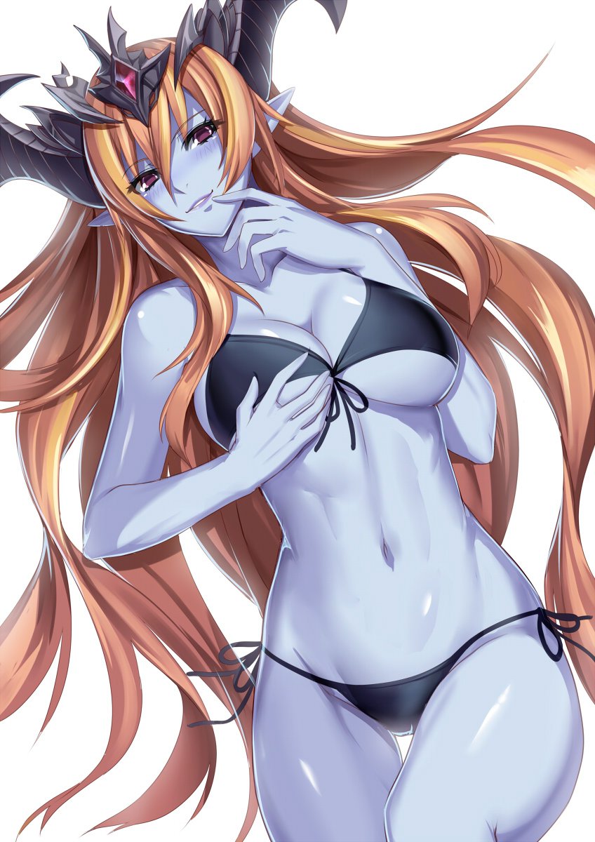 hera and divine queen hera (puzzle & dragons) drawn by puuzaki_puuna