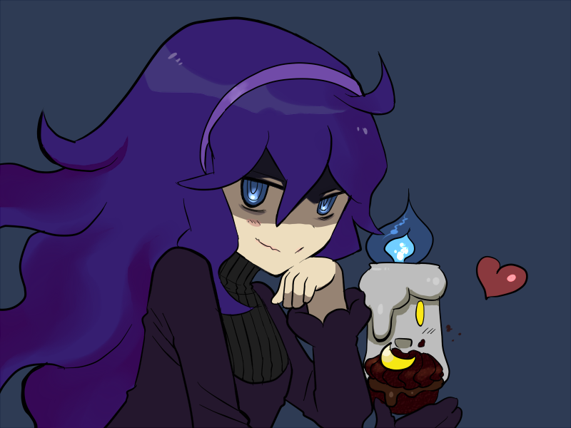 hex maniac and litwick (pokemon and 1 more) drawn by umekiyo