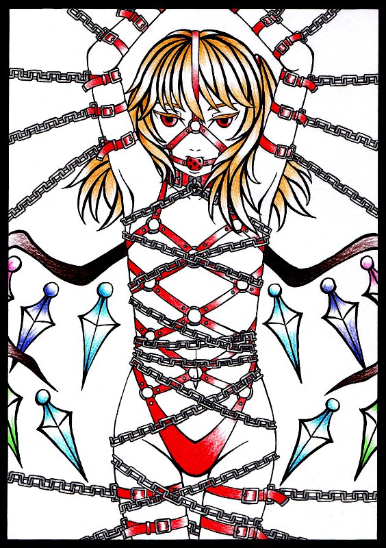 flandre scarlet (touhou) drawn by hakkyou_seinen_dogura_magura