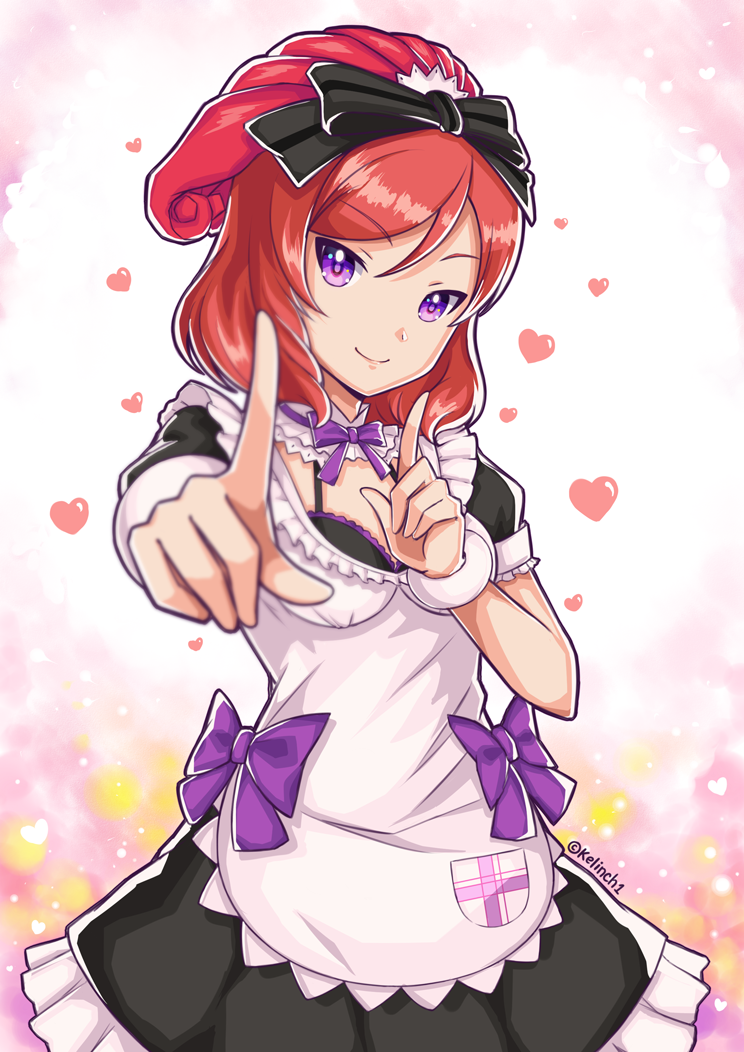 nishikino maki (love live! and 1 more) drawn by kelinch1
