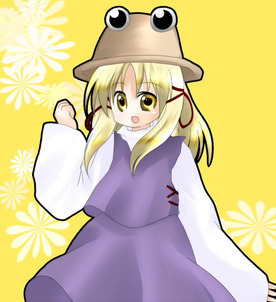 moriya suwako and pyonta (touhou) drawn by hrk_(humming)
