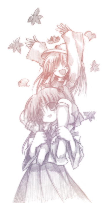kochiya sanae and moriya suwako (touhou) drawn by izumi_yukiru